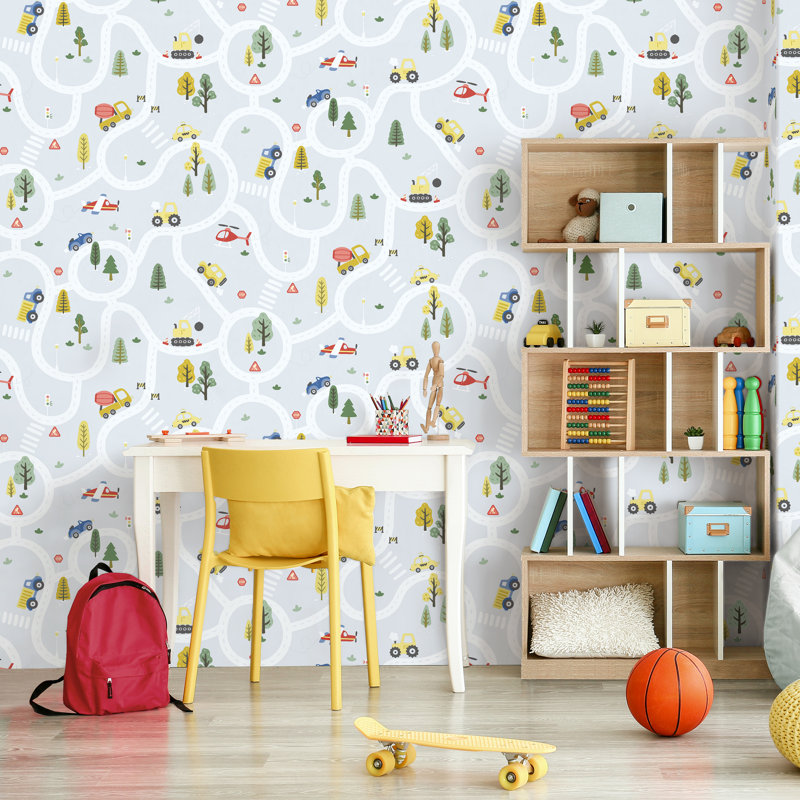 10.05m x 53cm Matte Wallpaper Roll, Blue