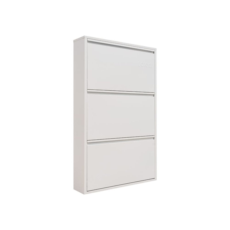 Cathelene 6 Pair Shoe Storage Cabinet, White