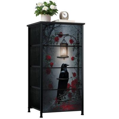 gothic black dresser Countess it meets a variety of home decor needs Latitude Run Gothic Cabinet Craft Turquoise Dresser