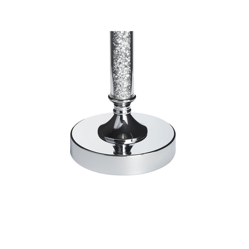 Abbeville Tabletop / Centrepiece Hurricane, 48cm H x 13cm W x 13cm D, Silver