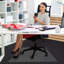 Low Pile Carpet APET Straight Rectangular Chair Mat-87093037