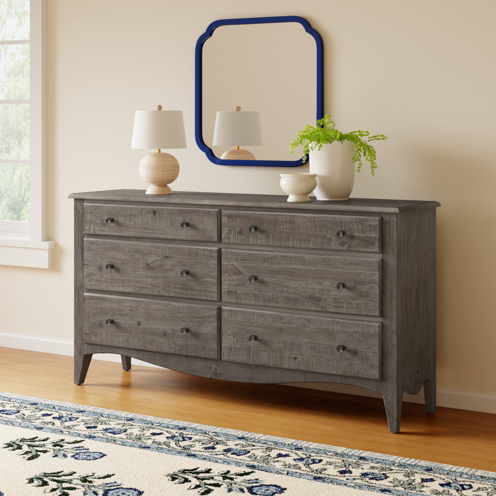 Holton 6 - Drawer Dresser, Camel