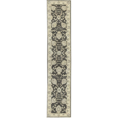 Hand-Knotted High-Quality Black/Gray/Beige Area Rug