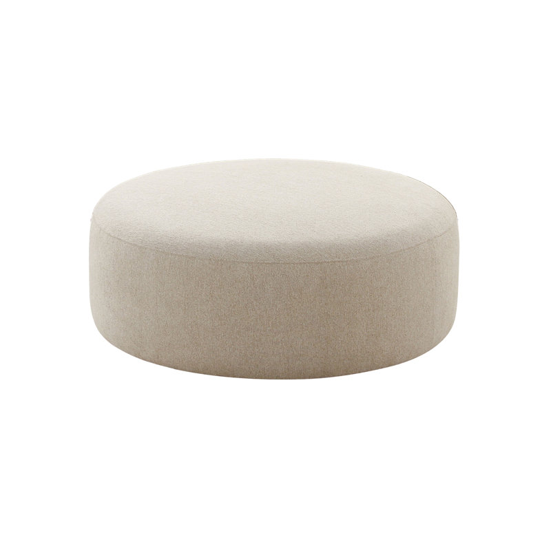 Broohah Ottoman, Beige Linen