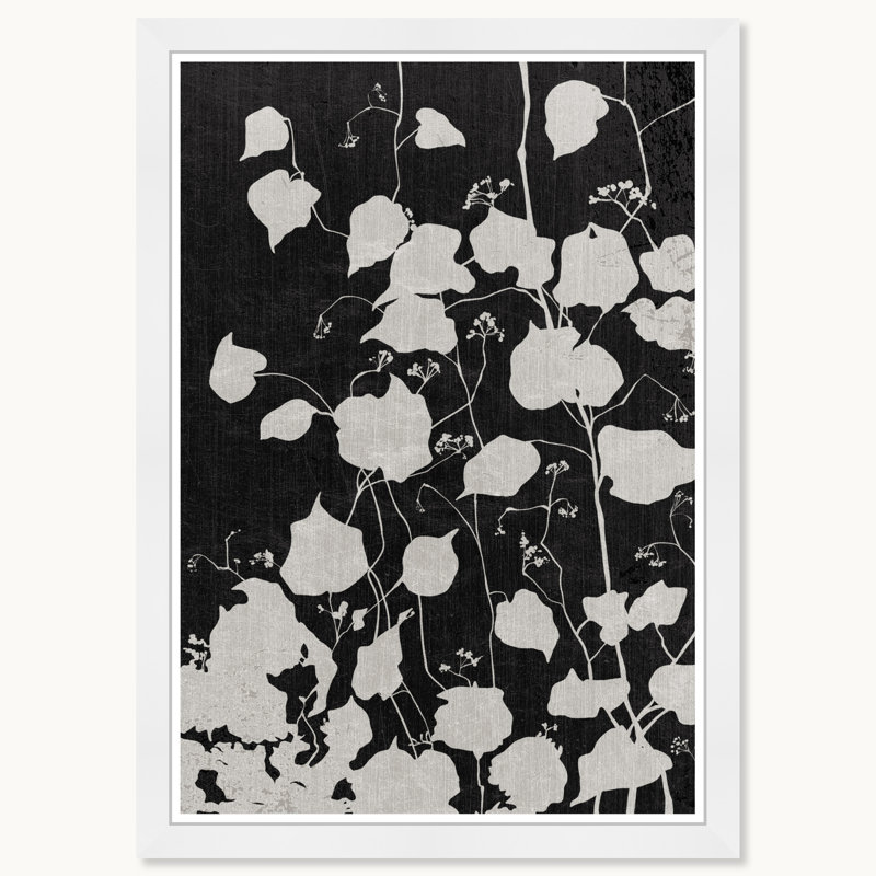 Growing Flow Noir, White Framed