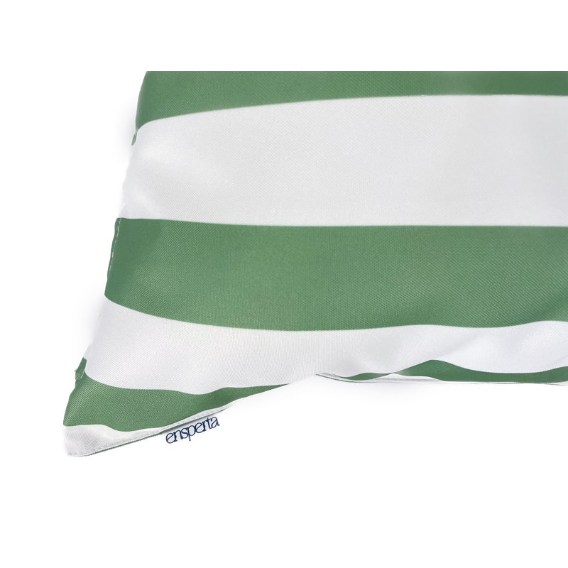 Striped Outdoor Accent Pillow Covers, Loden Frost