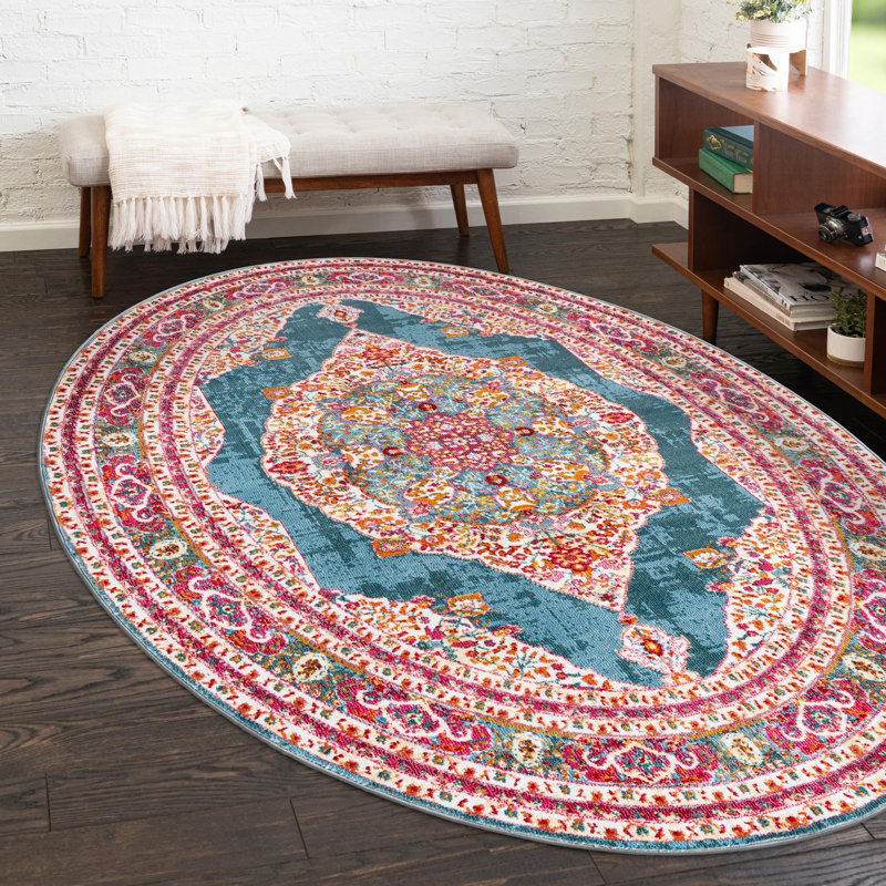 Oriental Indoor Rug, Oval 3'3" x 5'3"