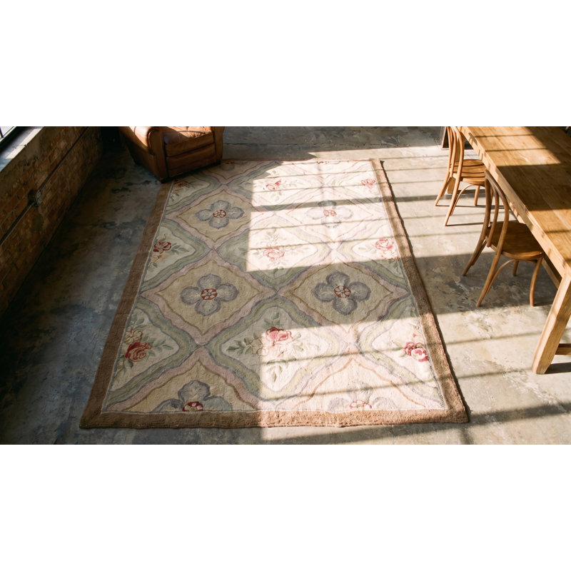 Antique American Hooked Rug Canada Hooked - Loop Pile