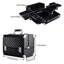 Pink Makeup Box Professional Cosmetic Organizer Aluminum Storage Box with 6 Trays-281234348