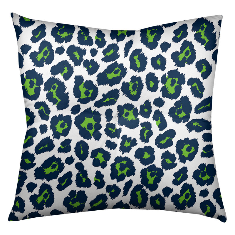 Housse et insert de coussin carré touffeté, H 26 po x l 26 po x P 3 po, Blanc/vert, Carré