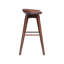 Tabouret de bar pivotant en bois massif Clithoe 31 po-1967071431-1937972471