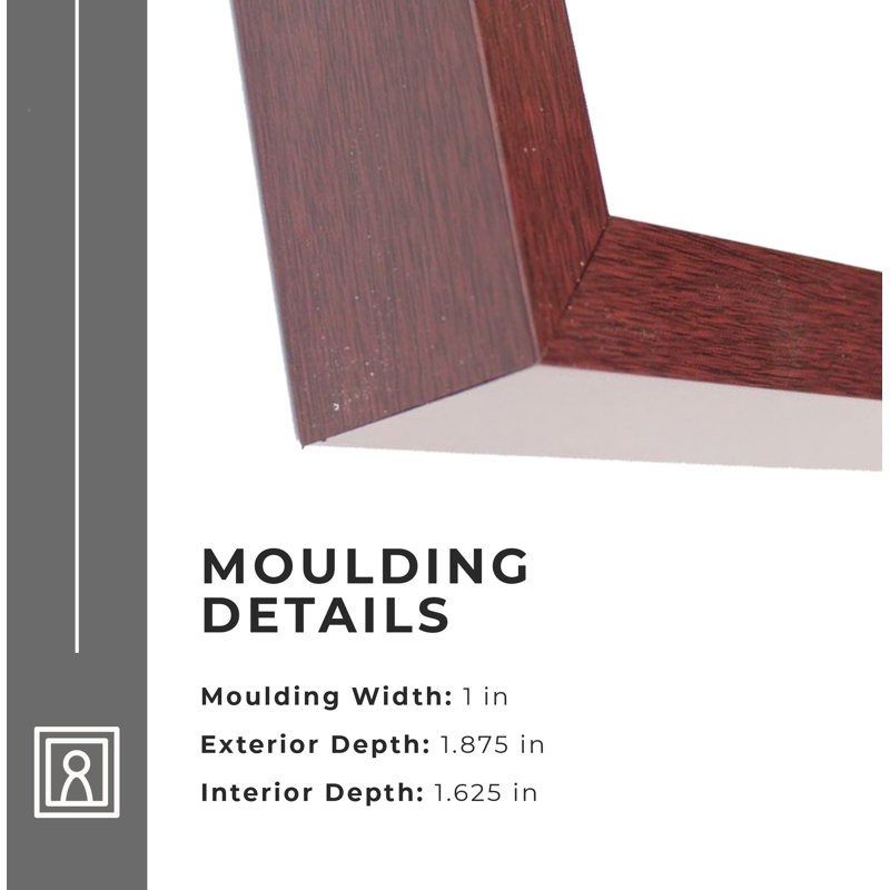 Solid Wood Shadow Box Picture Frame, 19" W x 24" H
