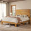Base de lit plateforme en bois massif avec tête de lit 47,2 po Bilal-243718160-243718165