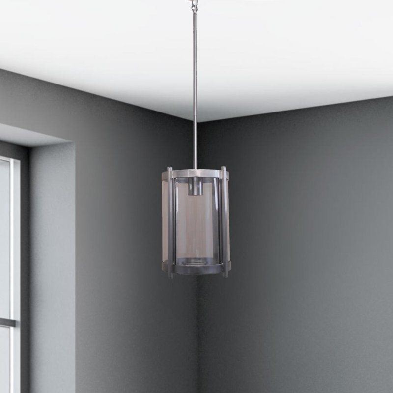 Luminaire suspendu cylindrique à 1 lumière Alcocer
