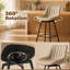 HOMCOM Swivel Bar Stools Set of 2, PU Leather Upholstery-1427461776