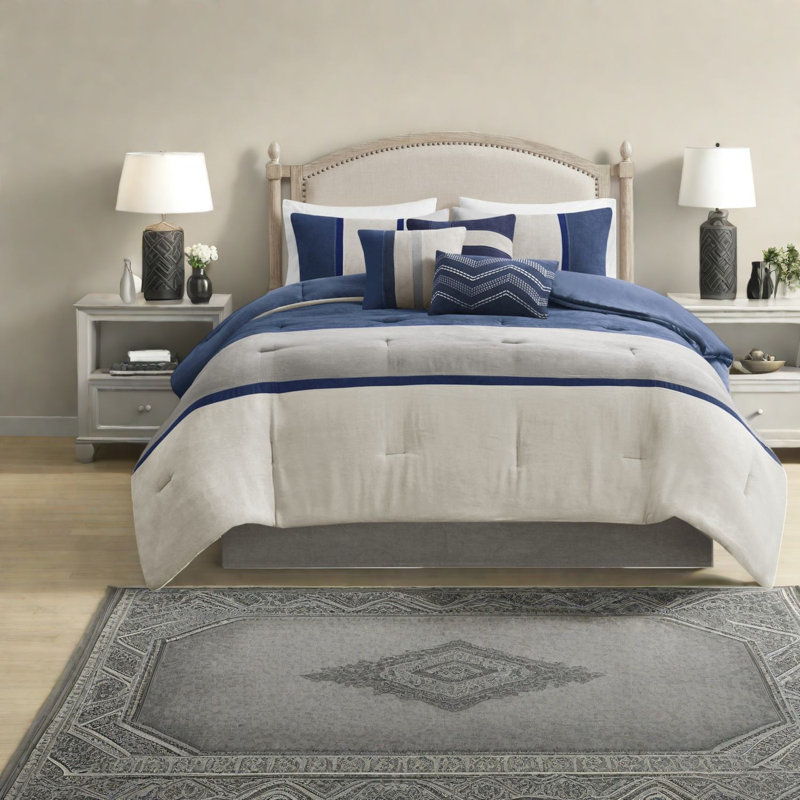 Piece Bedding Sets Cal King Polyester Microsuede, Modern Rustic Home