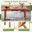 Rectangular Outdoor Side Table , 90cm cm W 46cm cm D