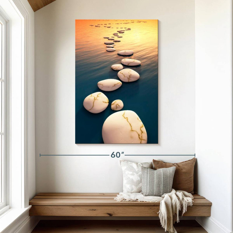 Kerrick White Stepping Stones, 48" H x 32" W