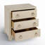 Bar Harbor Raffia 3 Drawer Nightstand-1532257491