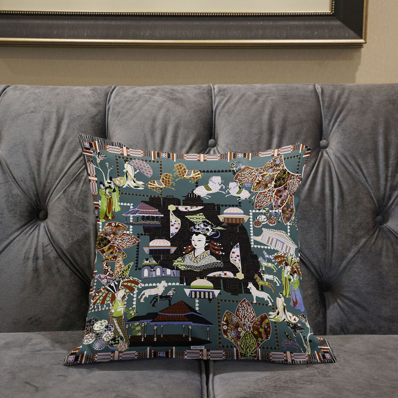 Housse et insert de coussin décoratif intérieur / extérieur en mélange de polyester, 16 po x 16 po