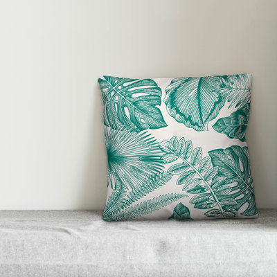 Floral Reversible Throw Pillow