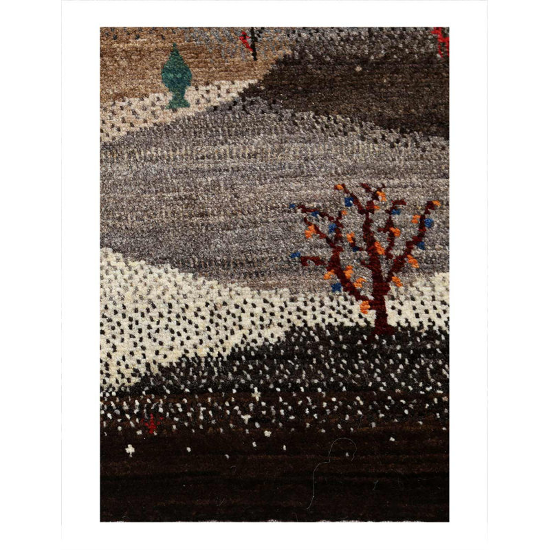 Fine Hand knotted Persian Gabbeh 2'9"X 4'3"