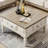 White Solid Wood Square Coffee Table