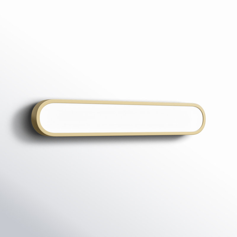 Dimmable LED Bath Bar, Gold/White, 30"