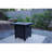 25" H Outdoor Patio Propane Gas Fire Pit Table - 50,000 BTU High-Temperature-Resistant Carving Process For Environmentally Friendly Materials With The Effect Of Rattan Weaving Grain-948235856