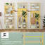 6-Tier Bamboo Shelf with Adjustable Layer for Bathroom, Bedroom, Kitchen, White-114598981
