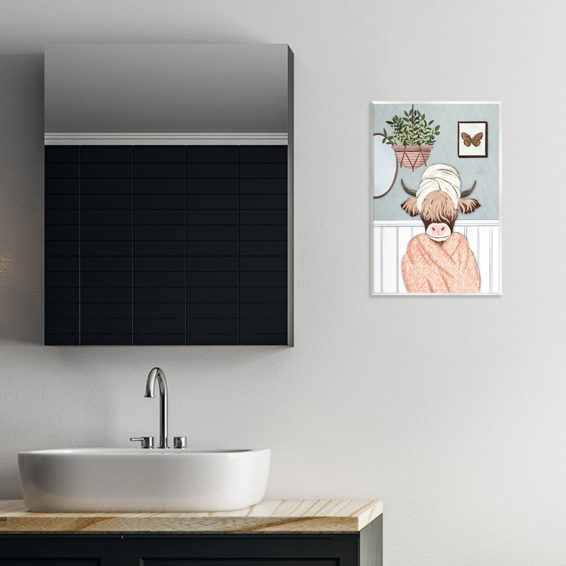 «Highland Cow» par JJ Design House, LLC., H 19 po x l 13 po