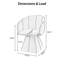 Chaise de salle à manger pivotante Kesslyn-126016344