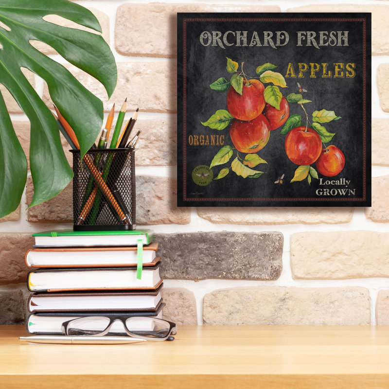 «Orchard Fresh Apples» par Jean Plout, art mural sur toile, 12 po x 12 po, 12"x12"