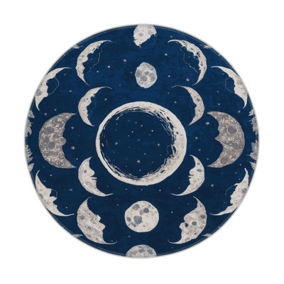Tapis intérieur et extérieur bleu Nature