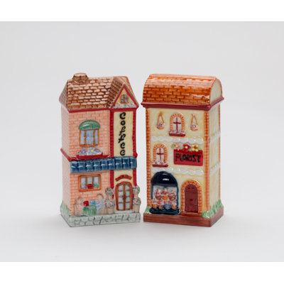 Coffee Shop And Florist Shop Salt And Pepper