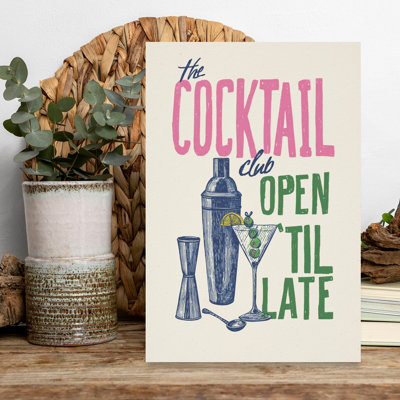 The Cocktail Club by Andreas Magnusson - Wrapped Canvas Print