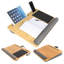 Bureau d'ordinateur portable compact avec support pour poignées de poignet et tablette pour ordinateur portable
