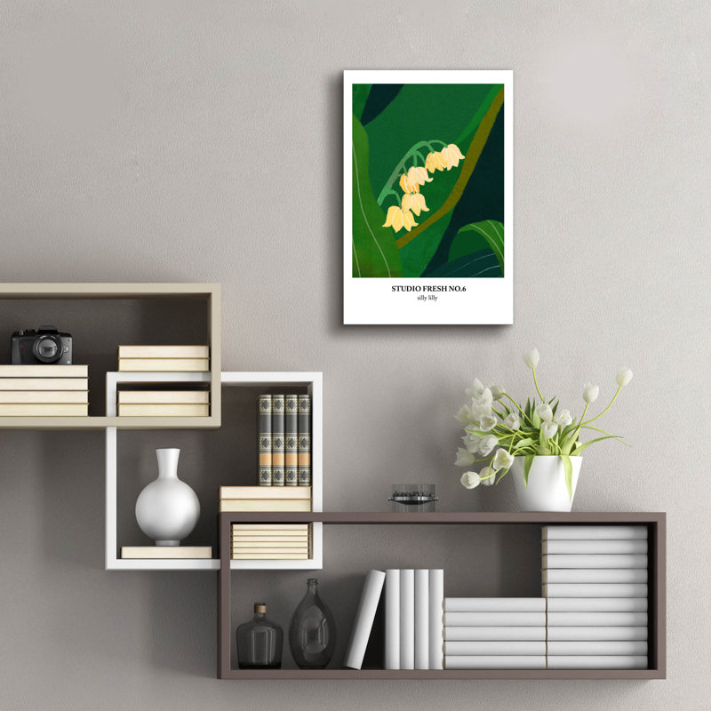 Art mural en verre Winston Porter «Silly Lilly» par Design Fabrikken, H 24 po x l 16 po x P 0,2 po