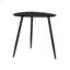 Table triangulaire en bois massif, noir-2030978850