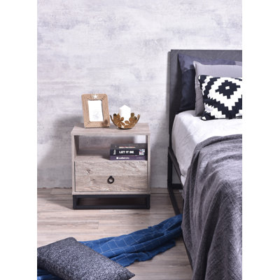 Bluejacket 50.2cm W Bedside Table