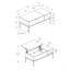 Table basse, L 42 po, rectangulaire, cocktail, plateau relevable-671799460