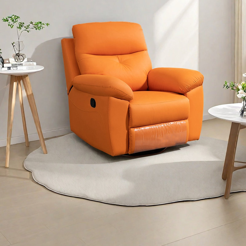 Fauteuil inclinable ergonomique léger et luxueux, Orange