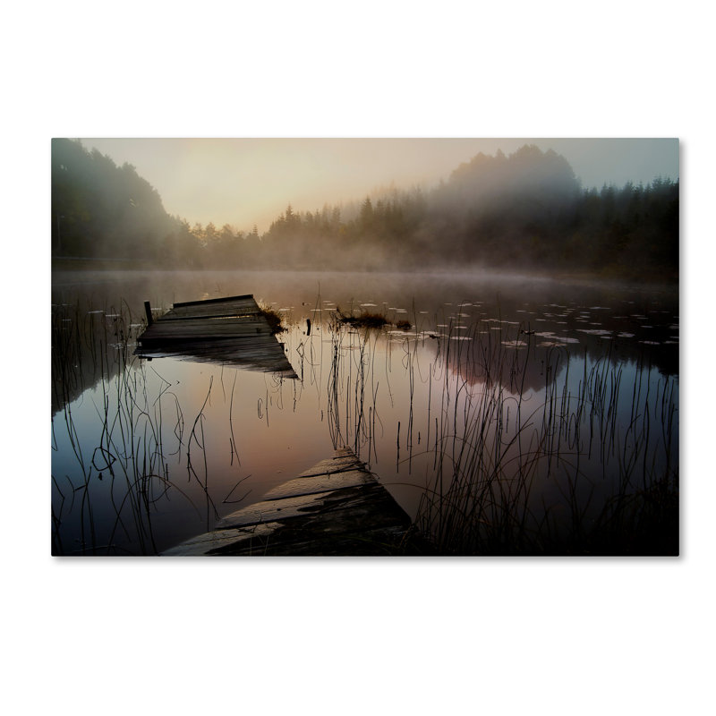 «In the Misty Morning», reproduction de photo sur toile tendue, H 22 po x l 32 po