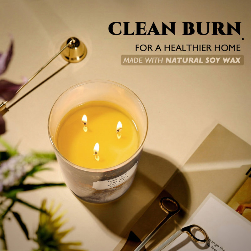 Fumée vanille | Bougies parfumées 3-Wick Homelights