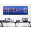 «Moonrise over a City, San Diego, California 2010», reproduction sur toile tendue-19963121-73648499