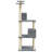 vidaXL Cat Tree Engineered wood, plush, sisal 55.5 in tall-371348539