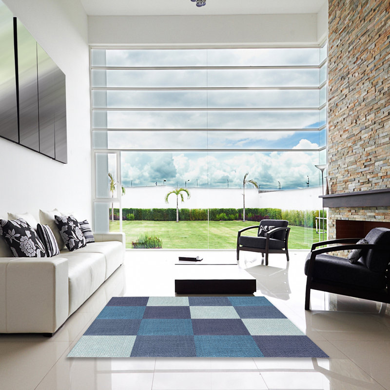Geometric Indoor Rug, Square 8'