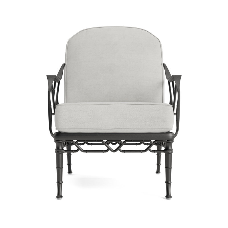 Calcutta Outdoor Lounge Chair, Fusion Dove, Textured Pewter