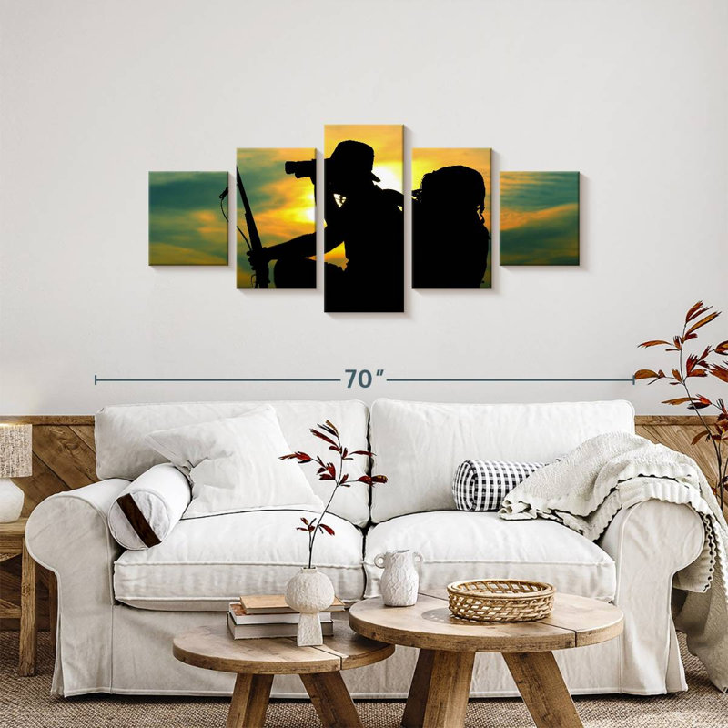 Hunter Scouting, 24" H x 55" W