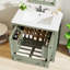 Meuble-lavabo autoportant avec cadre en bois massif 30 po avec lavabo et organisateur de porte-66773590-63681523